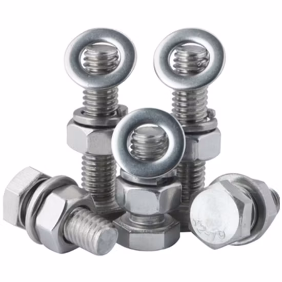 Prezzo di fabbrica Acciaio inossidabile Acciaio al carbonio DIN 931 DIN 933 Bulloni e dadi esagonali/bullone esagonale