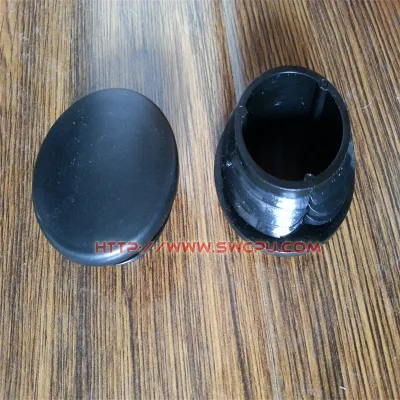 Tappo a vite/tappo rotondo in plastica nera personalizzata per tubo